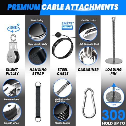 Lyndwin Cable Pulley System for Home Gym Workouts