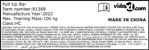vidaXL Wall-mounted Home Gym Pulleys Cable Pull-up Station