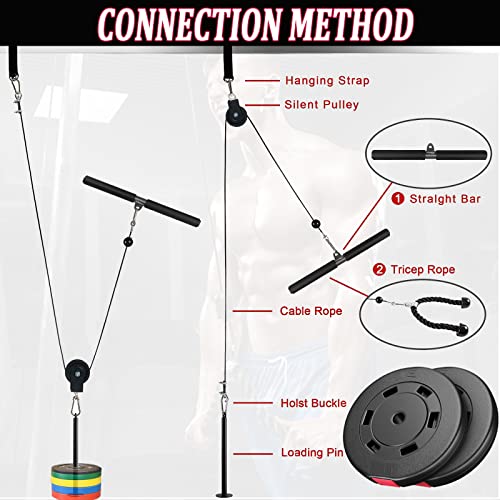 Professional Pulley Cable System for Strength Training Exercises