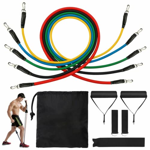 Resistance Bands Set with 5 Tubes for Home Workouts