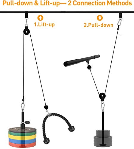 Pulley Cable Machine Attachment System with Accessories