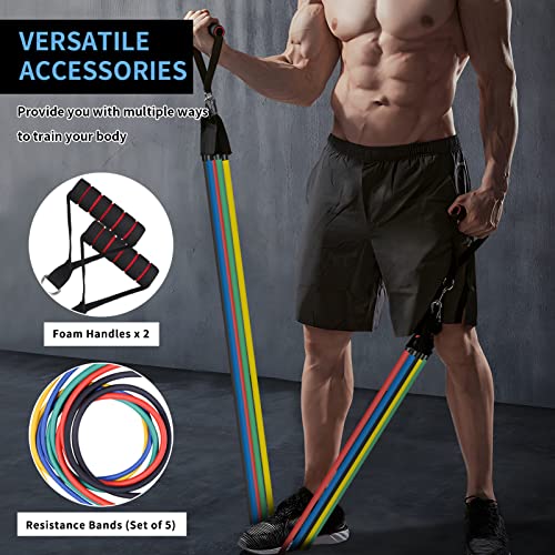 Skycase 5pc Set Resistance Bands - Strength Training Tubes