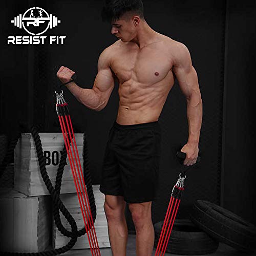 Adjustable Resistance Bands Set for Home Gym Workouts
