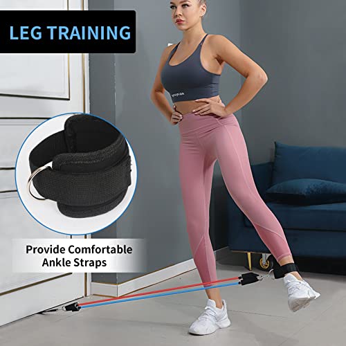 Skycase 5pc Set Resistance Bands - Strength Training Tubes