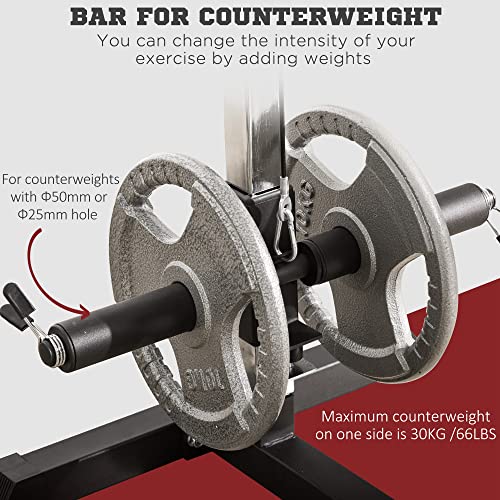 Adjustable Seat Cable Pulley System for Home Gym