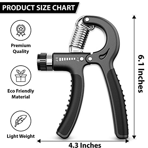 Adjustable Grip Strengtheners for Strong Hands & Forearms