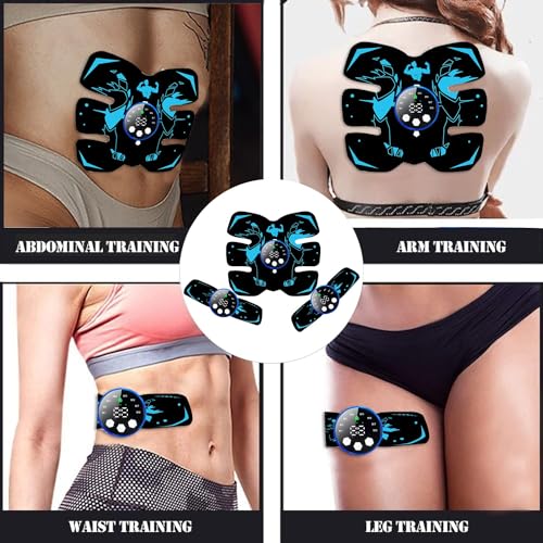 EMS Muscle Stimulator Abdominal Toner: 8 Modes, 29 Intensities