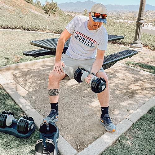 ATIVAFIT Adjustable Dumbbells Set 2-25kg Home Gym Workout