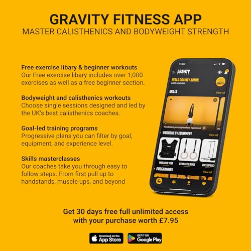 XL Gravity Fitness Parallettes - 38mm Handles for Calisthenics