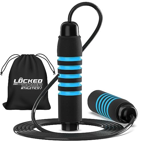 Adjustable Skipping Rope with Soft Foam Handles