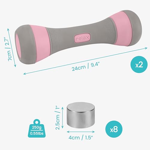 Adjustable Set of Dumbbells with Free Weights - Home Fitness Equipment