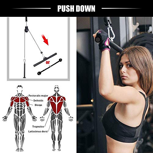 Pulley Cable Machine Attachment System with Accessories