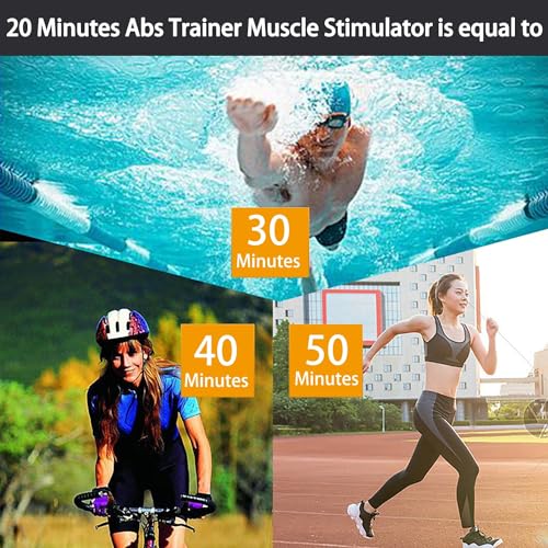 EMS Muscle Stimulator Abdominal Toner: 8 Modes, 29 Intensities