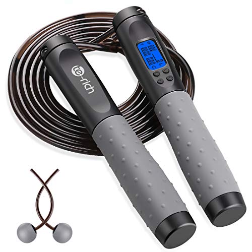 Te-Rich Digital Jump Rope for Home Fitness Training