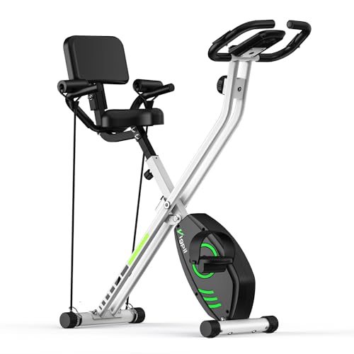 Wenoker Foldable Magnetic Exercise Bike with LCD Display