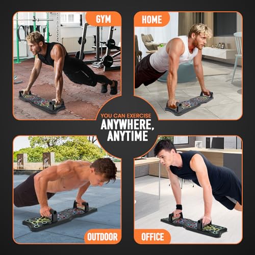 Multi-Function Foldable Push Up Board, Muscle Max Handles