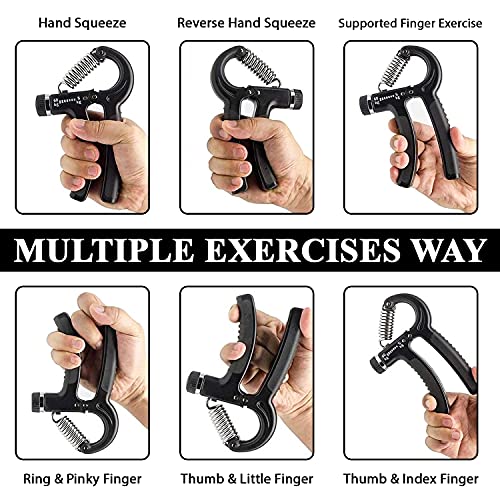 Adjustable Grip Strengtheners for Strong Hands & Forearms