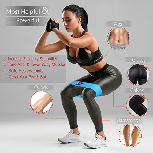 Ladies Set of 3 Non-Slip Resistance Bands for Home Gym