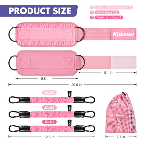 Glutes Workout Set with Ankle Bands - Home Fitness