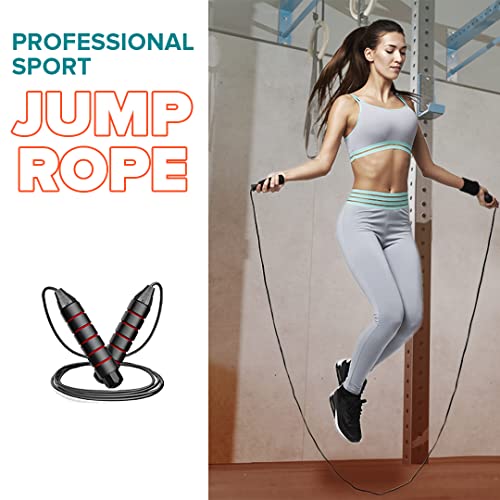 360LOOPS Pilates Bar Kit with Resistance Bands, Skipping Rope