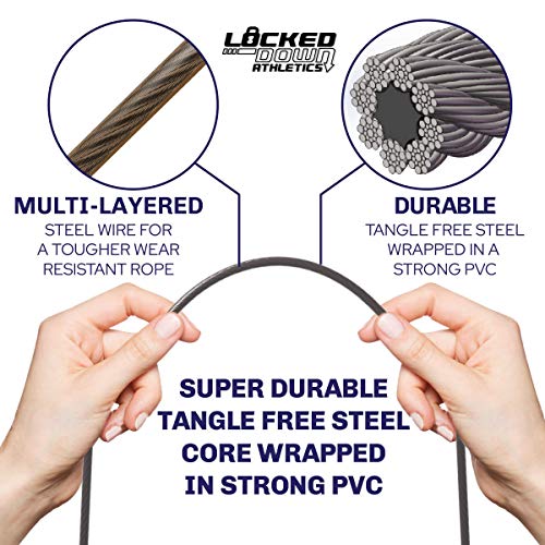 Adjustable Skipping Rope with Soft Foam Handles