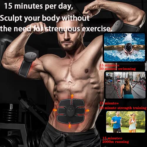 Abs & Hips Electronic Muscle Stimulator with Toning Belts