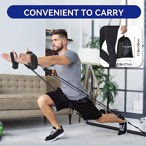 Portable Pilates Bar Kit with Resistance Bands for Home Gym