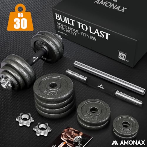 30kg Adjustable Dumbbell Set for Home Gym Fitness