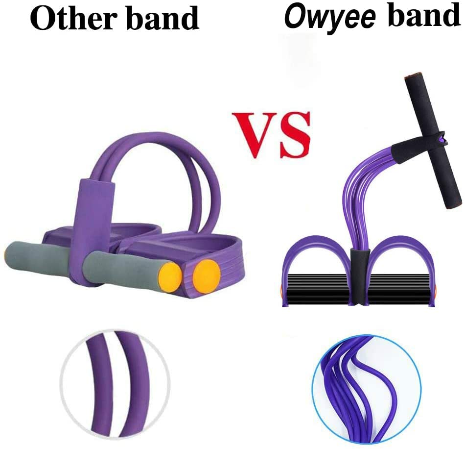 6-Tube Pedal Resistance Band for Full Body Workout