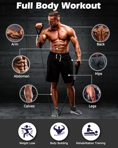 Zacro Resistance Bands Set - 6 Bands 270lbs