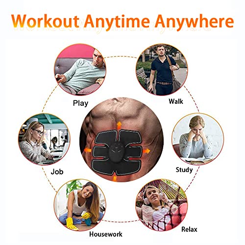 Abs & Hips Electronic Muscle Stimulator with Toning Belts