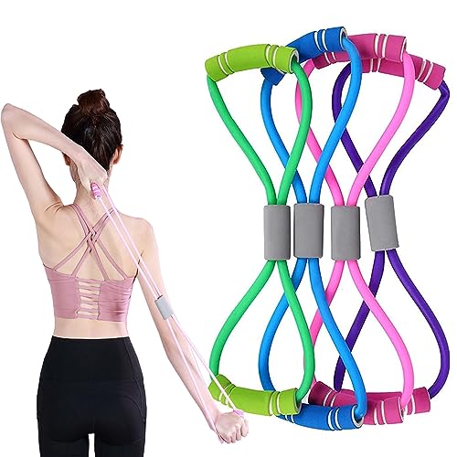 8 Shaped Resistance Bands Set for Fitness Training