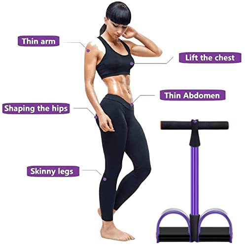 6-Tube Pedal Resistance Band for Full Body Workout