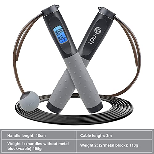 Te-Rich Digital Jump Rope for Home Fitness Training