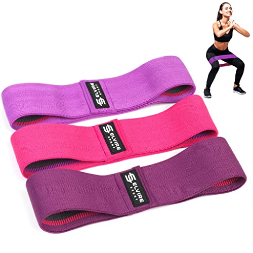 ELVIRE Fabric Resistance Bands Set for Women's Home Workouts