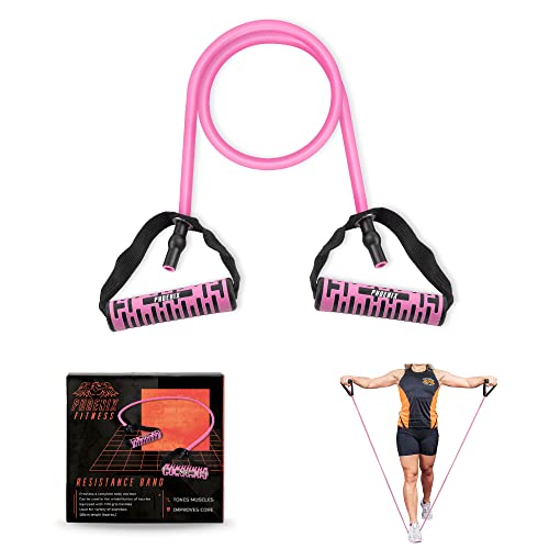 Phoenix Fitness Resistance Band - Handles - Strength Training - Pink