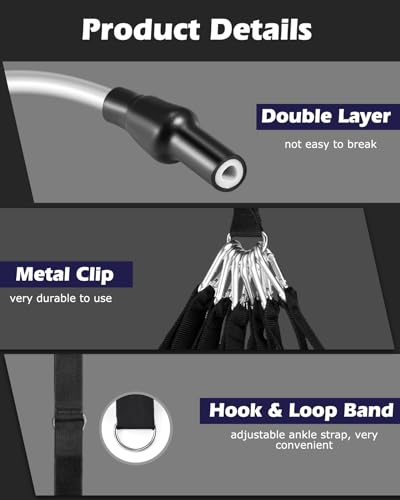 Zacro Resistance Bands Set - 6 Bands 270lbs