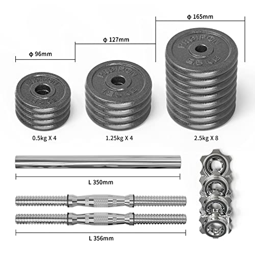 PROIRON 30kg Adjustable Dumbbell Set for Home Fitness