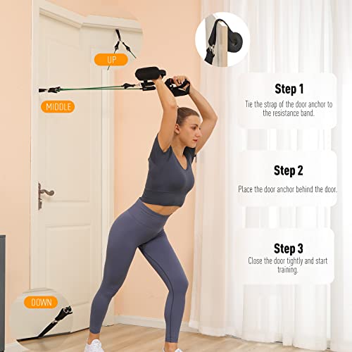 Portable Pilates Bar Kit with 6 Exercise Bands