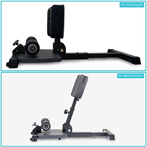 Deluxe Multi-Function Sissy Squat Bench for Home Fitness