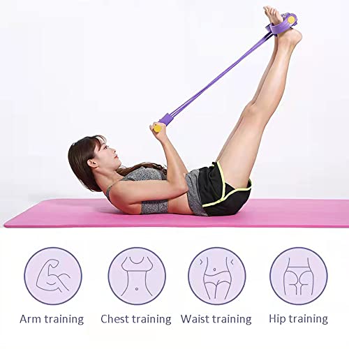 DZOZO Resistance 4 Tube Gym Equipment for Home Workout