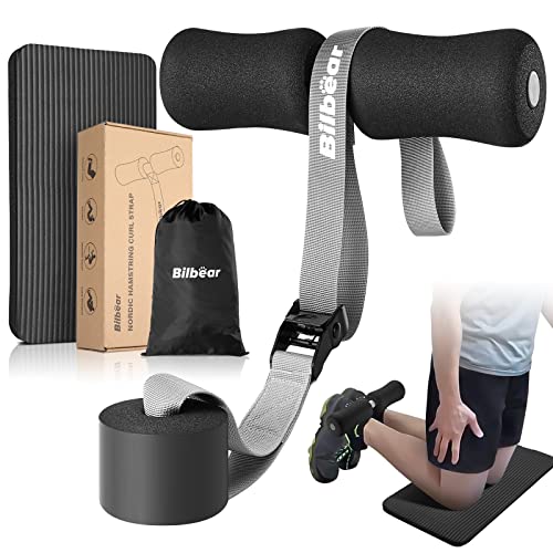 Adjustable Nordic Hamstring Curl Strap for Home Fitness