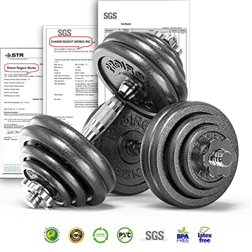 PROIRON 30kg Adjustable Dumbbell Set for Home Fitness
