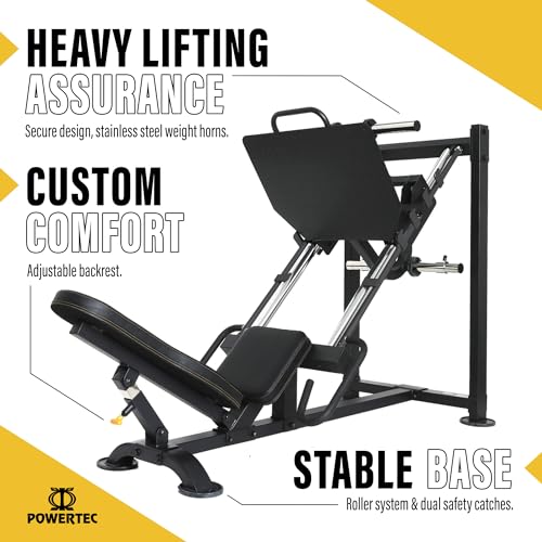 Powertec Leg Press Machine: Max 1000 LB Capacity