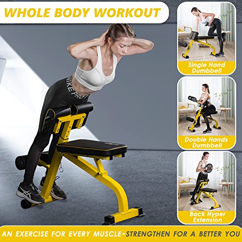 BODYRHYTHM Adjustable Weighted Bench for Full Body Strength