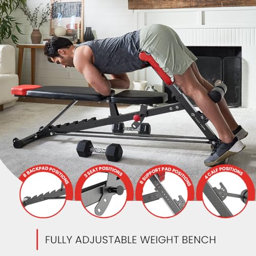 All-in-One FID Weight Bench: Hyper Extension, Sit Up, Incline