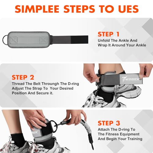 Ankle Resistance Bands Set for Glute and Leg Workouts