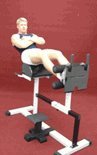 Adjustable Glute and Ham Developer Machine with Wide Deck