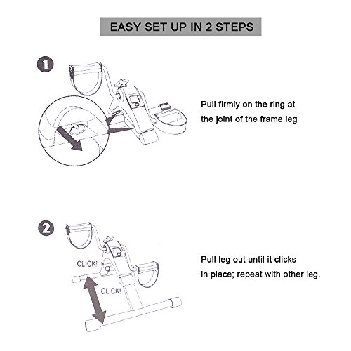 Compact Folding Pedal Exercise Bike for Home and Office