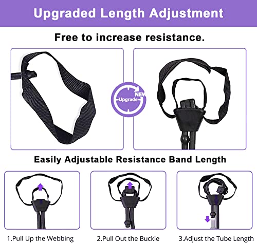 Portable Pilates Bar Kit with Resistance Band, Foot Loop